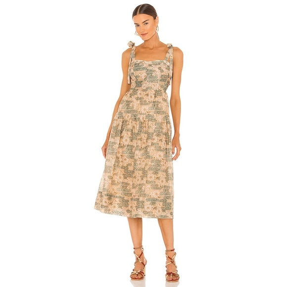 NEW Ulla Johnson Minerva Dress Willow 6 - Picture 8 of 17